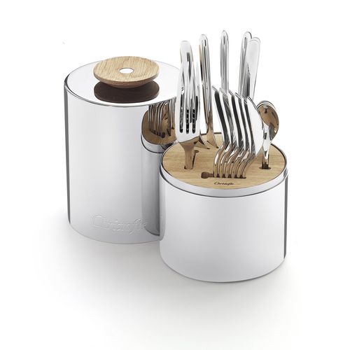 Прибор из стали - B02406299 - Argenteria Christofle srl - из белого дуба / из полированной нержавеющей стали / для профессионального использования