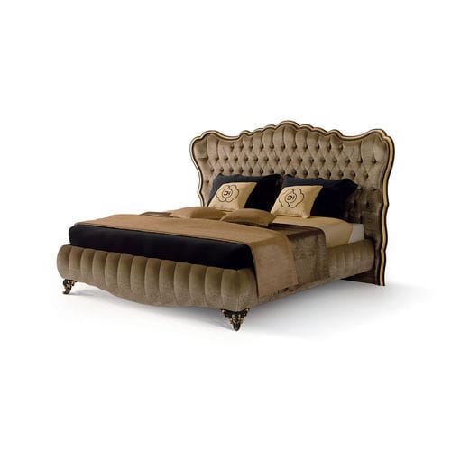 Двуспальная кровать - ART. 6089 - CARPANESE HOME - стилизованная / обитая / с изголовьем