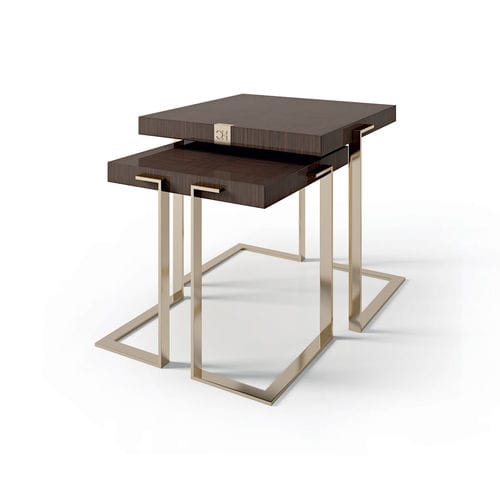 Современный стол Жигонь - ART. 7950  - CARPANESE HOME - из дерева / с основанием из металла / квадратный