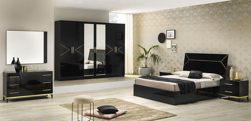 Двуспальная кровать - ELEGANCE - Ben Company srl Industria Mobili - современная / обитая / с изголовьем