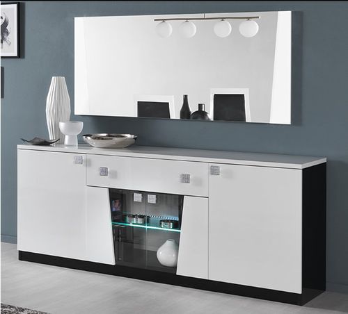 Современный буфет - ELISA  - Ben Company srl Industria Mobili - из фанерованной древесины / белый