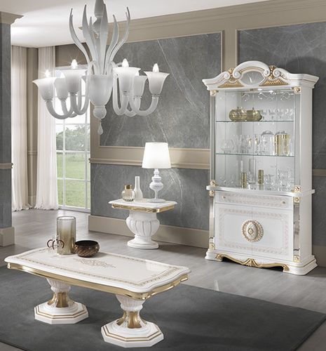 Стилизованный журнальный столик - BETTY - Ben Company srl Industria Mobili - из стекла / с основанием из металла / прямоугольный