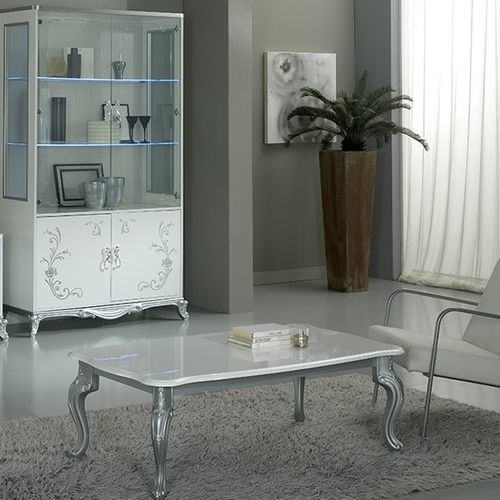 Стилизованный журнальный столик - Ben Company srl Industria Mobili - из цемента / с основанием из металла / прямоугольный