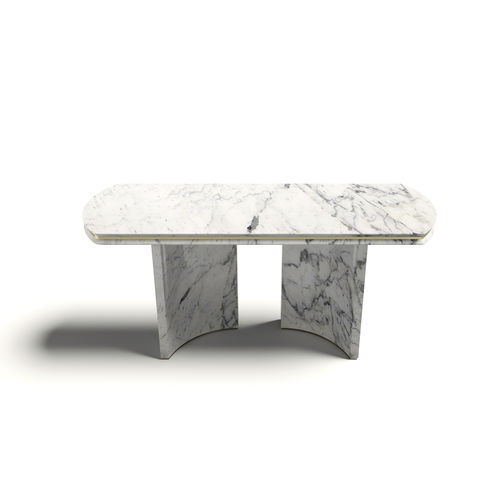 Современный стол-консоль - ERCOLE - Capital Collection - из мрамора / с основанием из мрамора / прямоугольный