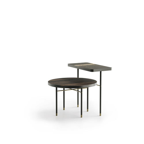 Современный вспомогательный столик - Parure - Capital Collection - из дерева / из металла / из мрамора