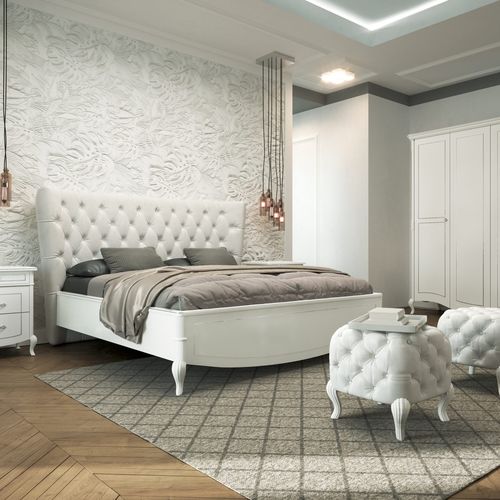 Двуспальная кровать - PRESTIGE 2 - Casa +39 Arte & Stile - стилизованная / с изголовьем / из лакированной древесины