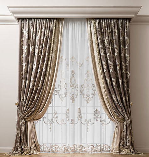 Штора с рисунком - PRESTIGE ALLOVER  - Chicca Orlando srl - из бархата