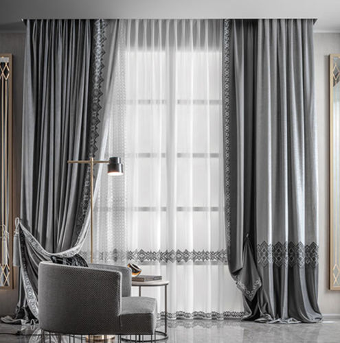 Геометрическая штора - ALLURE 71  - Chicca Orlando srl - из бархата