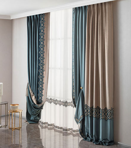 Геометрическая штора - ALLURE MODEL 73  - Chicca Orlando srl - из бархата