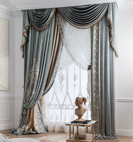 Штора с рисунком - VERSAILLES ALLOVER  - Chicca Orlando srl - из бархата
