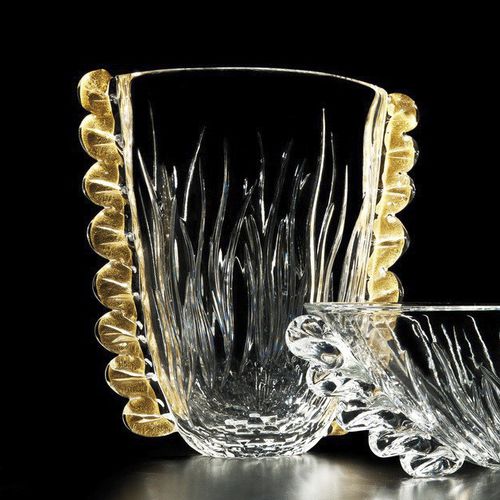 Ваза уникальный дизайн - ORGANZA - Duccio di Segna srl - из кристалла