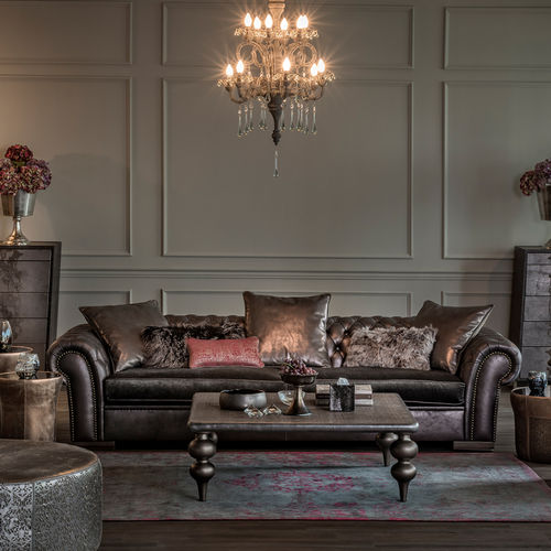 Диван честерфилд - BENTLEY - Estetik Decor - из ткани / из кожи / с подлокотниками