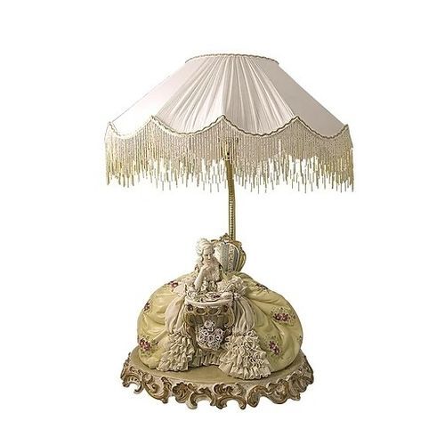 Настольная лампа - Lady reading - Porcellane Principe snc - из ткани / стилизованная / беспроводная