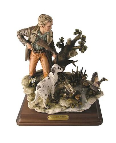 Скульптура из фарфора - Big hunter - Porcellane Principe snc