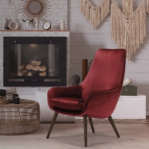 Современное кресло - PLUMA - S.m.c. Italia srl - из ткани / из дерева / со съемным покрытием
