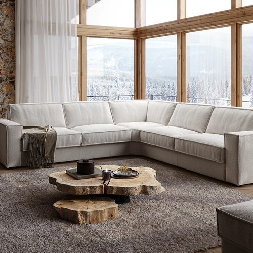 Модульный диван - MORGAN - S.m.c. Italia srl - кровать / современный / из ткани