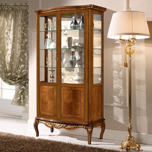 Стилизованный стеклянный шкаф - ART. 1214  - Tarocco Vaccari Group srl - из стекла / из дерева