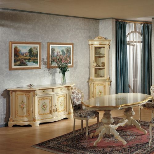 Стилизованный буфет - ART.9909 - Tarocco Vaccari Group srl - из лакированной древесины / белый