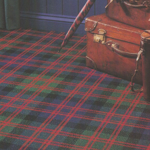 Тканое ковровое покрытие - MACDONALD TARTAN  - STEVENS AND GRAHAM - из шерсти / нейлоновое / в клетку