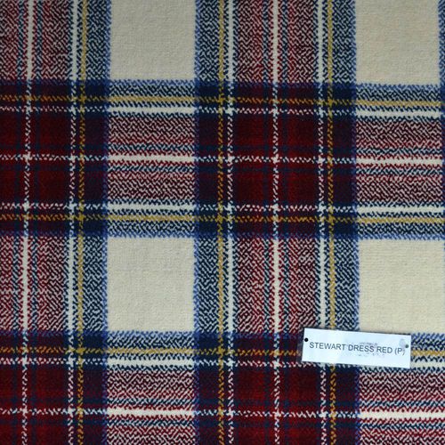 Тканое ковровое покрытие - STEWART DRESS RED TARTAN  - STEVENS AND GRAHAM - из шерсти / нейлоновое / для сектора услуг