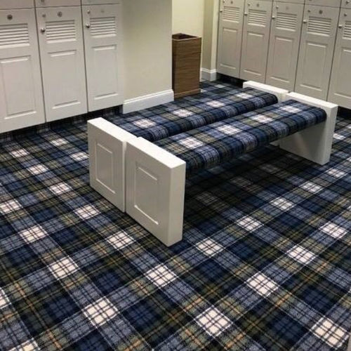 Тканое ковровое покрытие - GORDON DRESS TARTAN - STEVENS AND GRAHAM - нейлоновое / из шерсти / в клетку