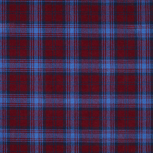 Тканое ковровое покрытие - LINDSAY BLUE TARTAN - STEVENS AND GRAHAM - нейлоновое / из шерсти / в клетку