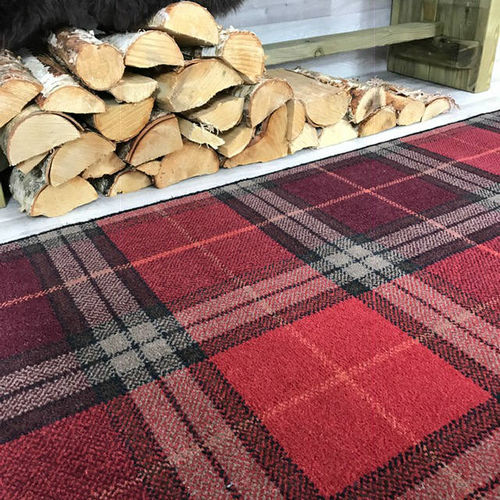 Классический ковер - DUART TARTAN series - STEVENS AND GRAHAM - в клетку / из шерсти / прямоугольный
