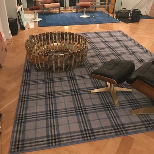 Классический ковер - DUNMORE TARTAN - STEVENS AND GRAHAM - в клетку / из шерсти / прямоугольный