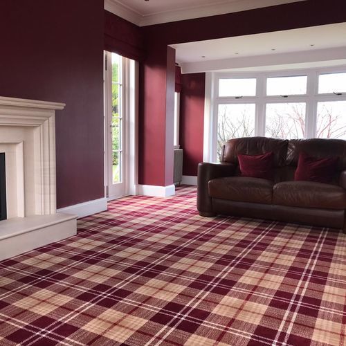Классический ковер - GLEN AFFRIC TARTAN - STEVENS AND GRAHAM - в клетку / нейлоновый / из шерсти