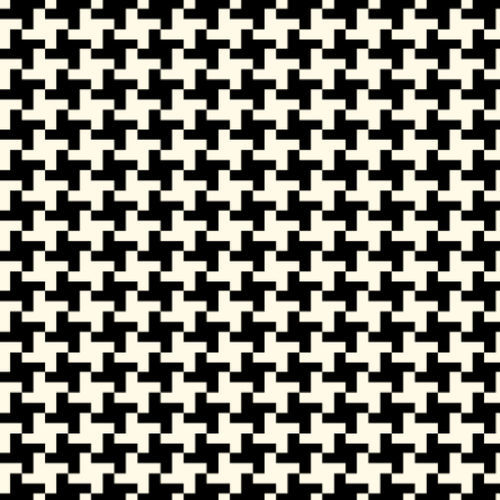 Классический ковер - HOUNDSTOOTH  - STEVENS AND GRAHAM - c геометрическим рисунком / из шерсти / прямоугольный
