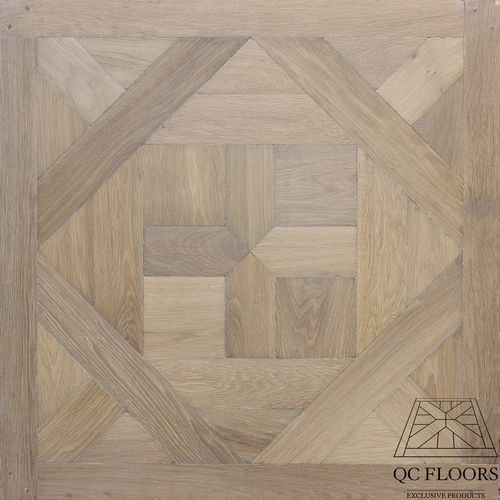 Паркет из массивной доски - AREMBERG-PALLADIO - QC FLOORS - из дуба / патинированный / приклеиваемый