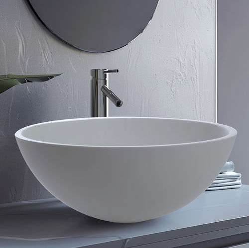 Настольная раковина - Spot  - CIPI' - из Solid Surface / круглая / без отверстия