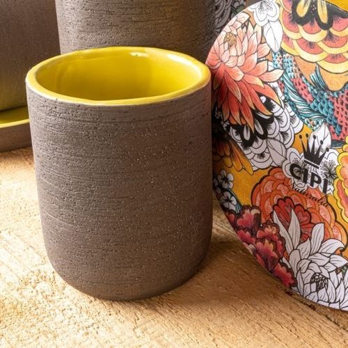 Держатель зубных щеток для профессионального использования - Index Yellow Mustard - CIPI'