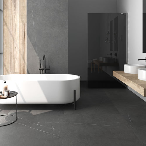 Плитка из керамогранита - ALLURE - LIVING CERAMICS - обработанная бучардой / для интерьера / для наружного применения