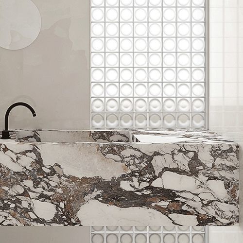 Прямоугольная облицовка ванной - BVLGARI ROSSO  - NABEL GROUP - из керамики