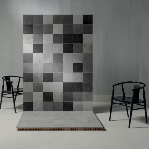 Плитка из керамогранита - SUPERFICI20 - QUINTESSENZA CERAMICHE - из шифера / матовая / рельефная