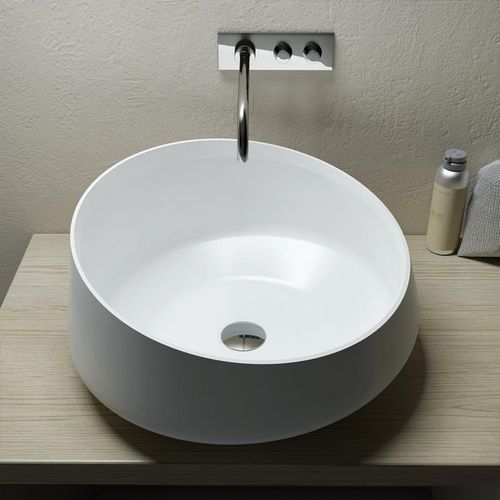 Настольная раковина - MARECHIARO - RELAX DESIGN - из Solid Surface / круглая / современная