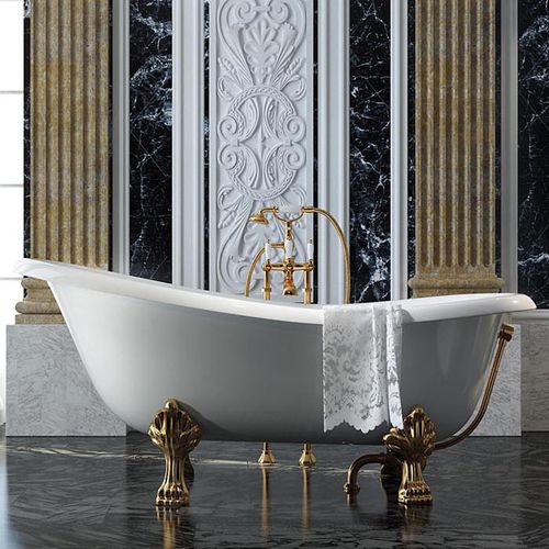 Овальная ванна - CASSIOPEA - RELAX DESIGN - на ножках / из композита / из металла