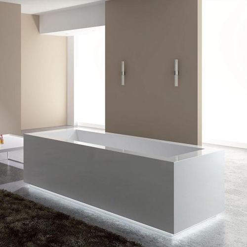 Отдельностоящая ванна - QUADRISSIMA - RELAX DESIGN - из Corian® / гидромассажная / для хромотерапии