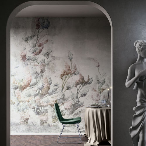 Современный обои - SOMERSET - Tecnografica Italian Wallcoverings - из целлюлозного волокна / в цветочек / имитация бетона