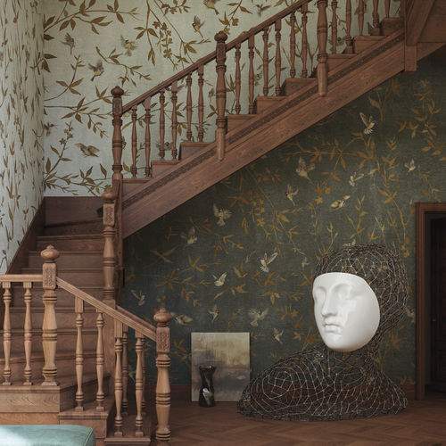 Классический обои - OTTONE GARDEN - Tecnografica Italian Wallcoverings - из целлюлозного волокна / из нетканых материалов / из стекловолокна