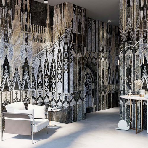 Современный обои - MILANO DUOMO - Tecnografica Italian Wallcoverings - из стекла / панорамный / c геометрическим рисунком