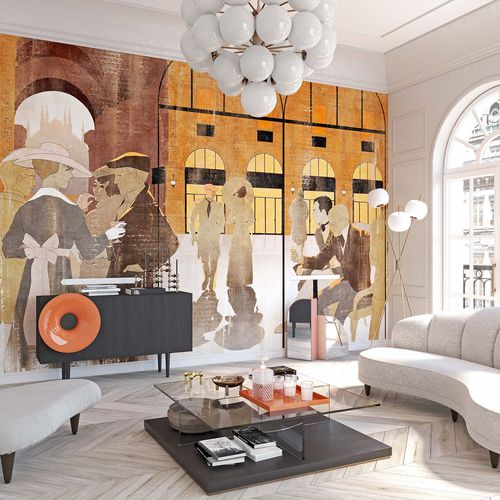 Обои винтаж - LA GALLERIA - Tecnografica Italian Wallcoverings - из стекла / городской мотив / персонализированный