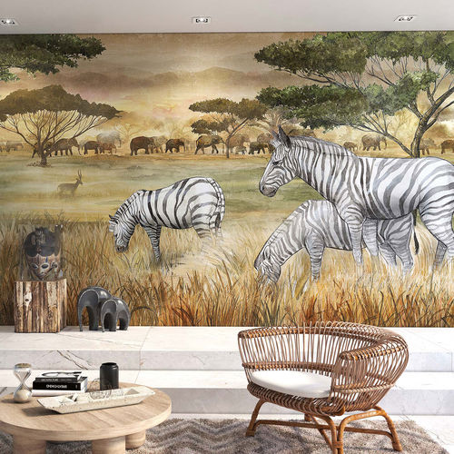Современный обои - SAVANA - Tecnografica Italian Wallcoverings - из целлюлозного волокна / из нетканых материалов / из стекловолокна