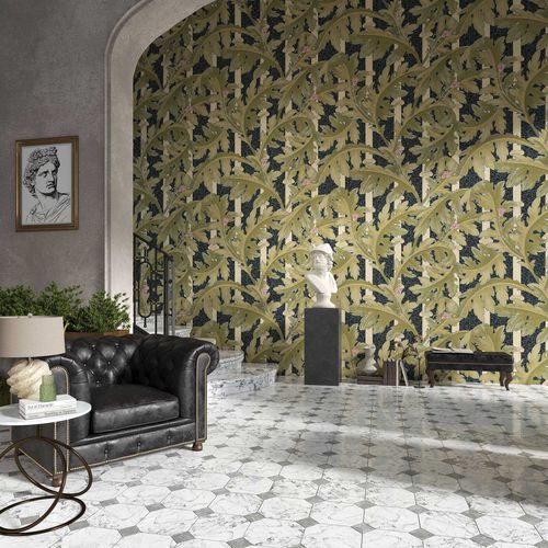 Классический обои - ACANTHOS - Tecnografica Italian Wallcoverings - из целлюлозного волокна / из нетканых материалов / из стекловолокна