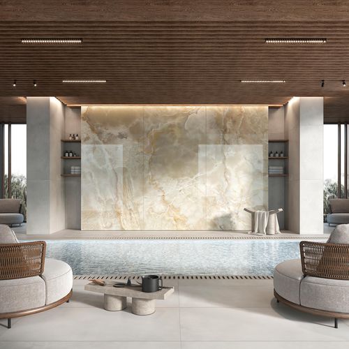 Декоративная панель для настила - ONICE CAPPUCCINO - Tecnografica Italian Wallcoverings - настенная / для внутренней компоновки / для освещения