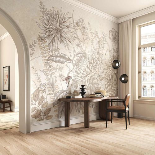 Современный обои - WILDFLOWERS - Tecnografica Italian Wallcoverings - из целлюлозного волокна / из нетканых материалов / из стекловолокна