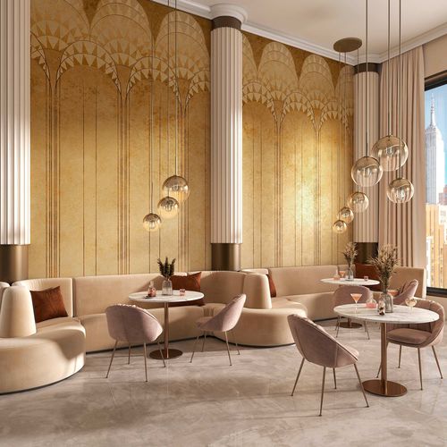 Современный обои - LEXINGTON - Tecnografica Italian Wallcoverings - из целлюлозного волокна / из нетканых материалов / из стекловолокна