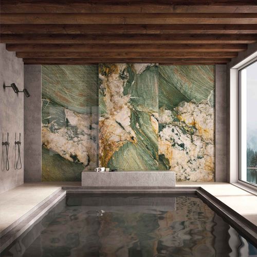 Декоративная панель для потолков - CRYSTAL GREEN - Tecnografica Italian Wallcoverings - для внутренней компоновки / настенная / для настила