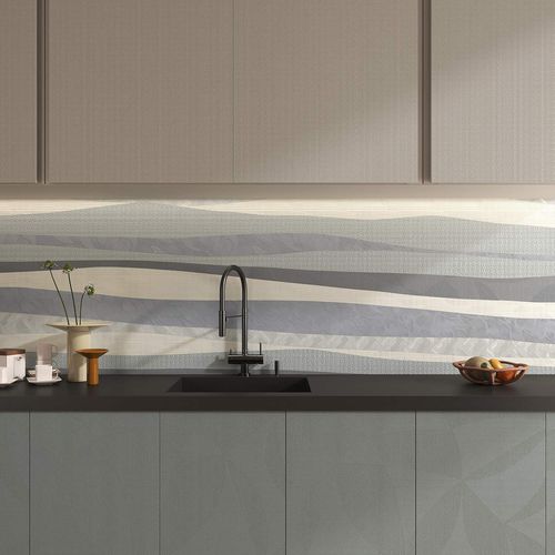 Декоративная панель для внутренней компоновки - WAVY STRIPES - Tecnografica Italian Wallcoverings - настенная / для настила / легкая